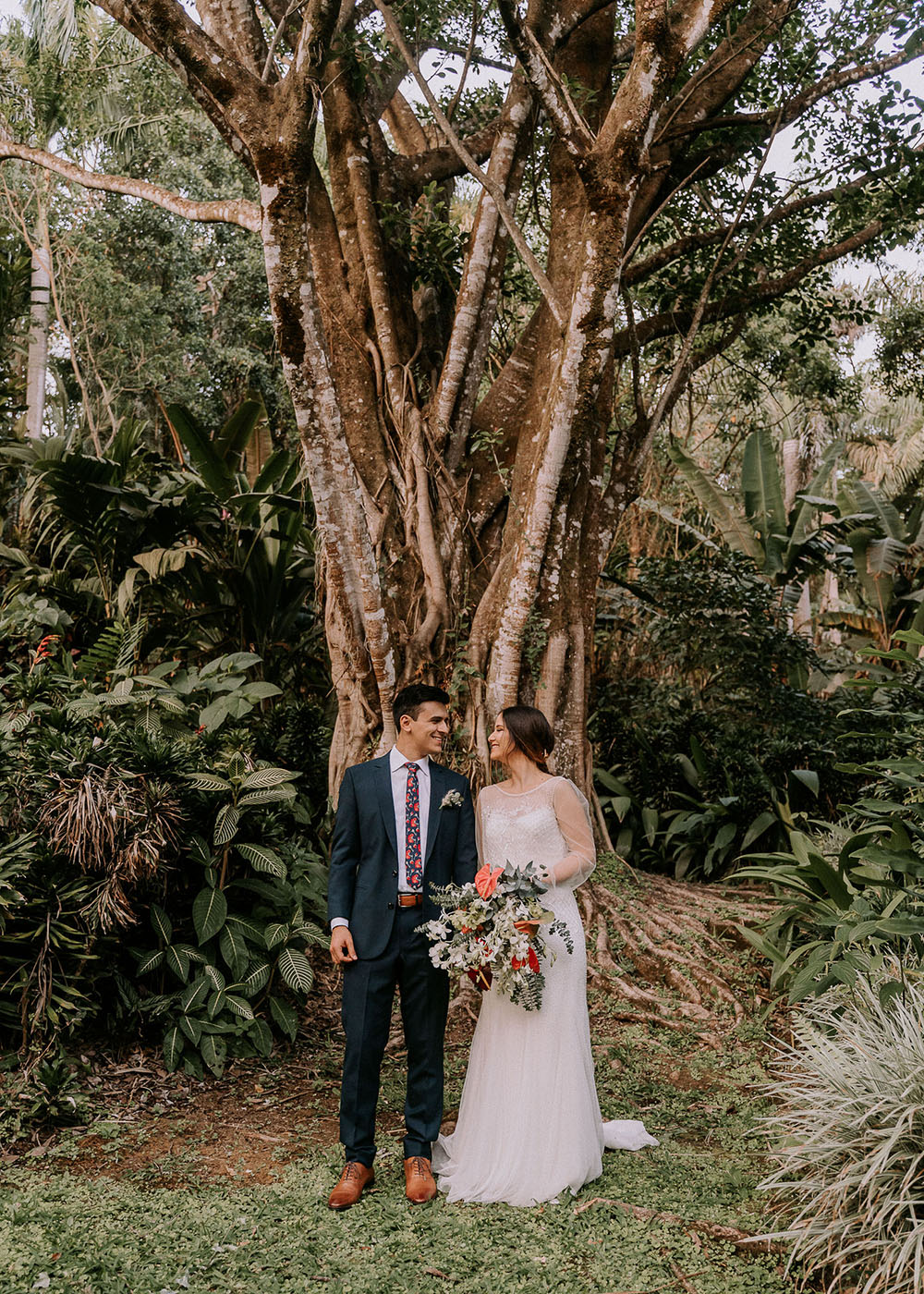 Costa Rican Botanical Garden Wedding Surprise Concert