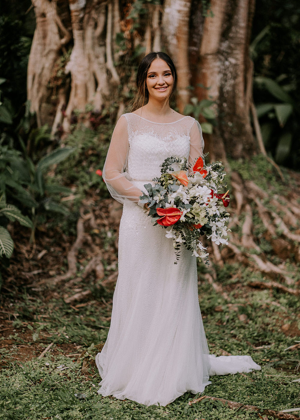 Costa Rican Botanical Garden Wedding Surprise Concert