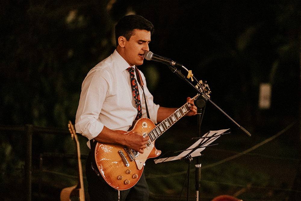 Costa Rican Botanical Garden Wedding Surprise Concert