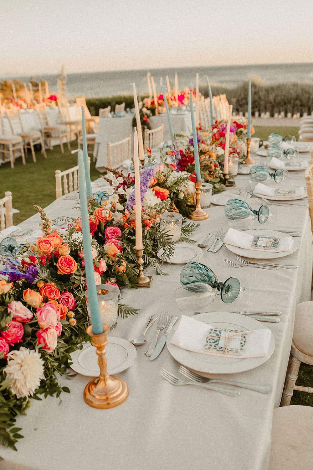 Dreamy Greece Microwedding Location Vibrant Flowers