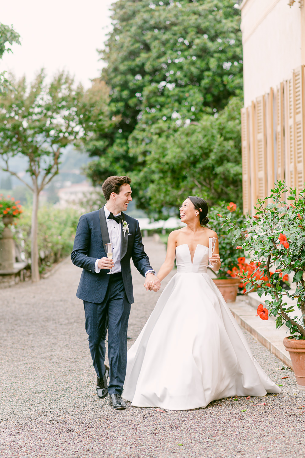Refined Lake Como Wedding Garden Meets Sea