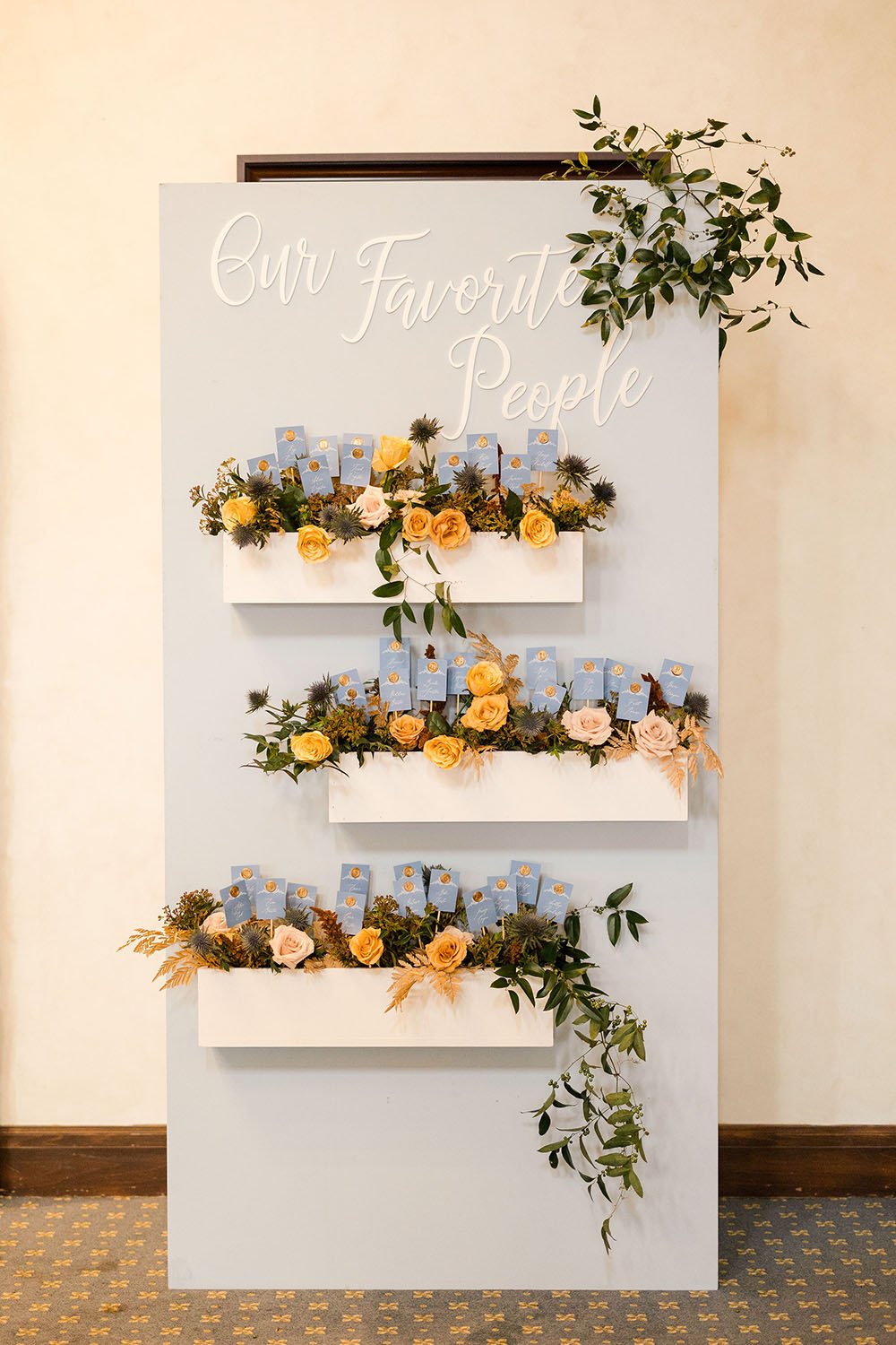 Dusty Blue Wedding Lemon Meringue Colors