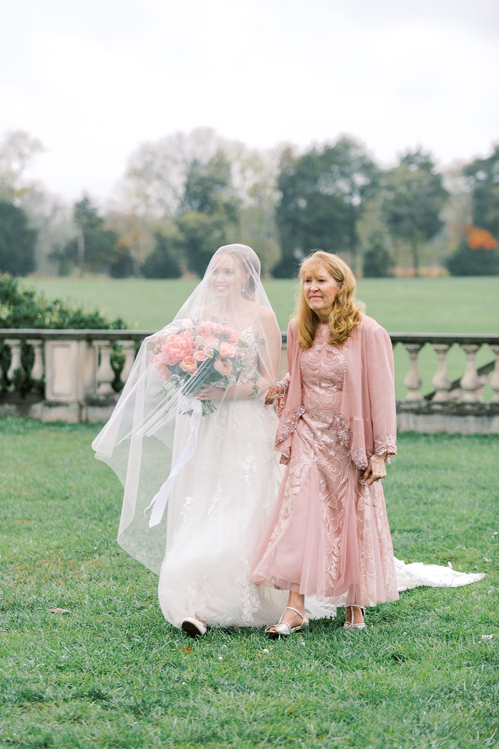 Pink Peony Wedding Great Marsh Estate