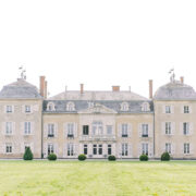 Loire Valley Chateau Wedding Red Wedding Dress