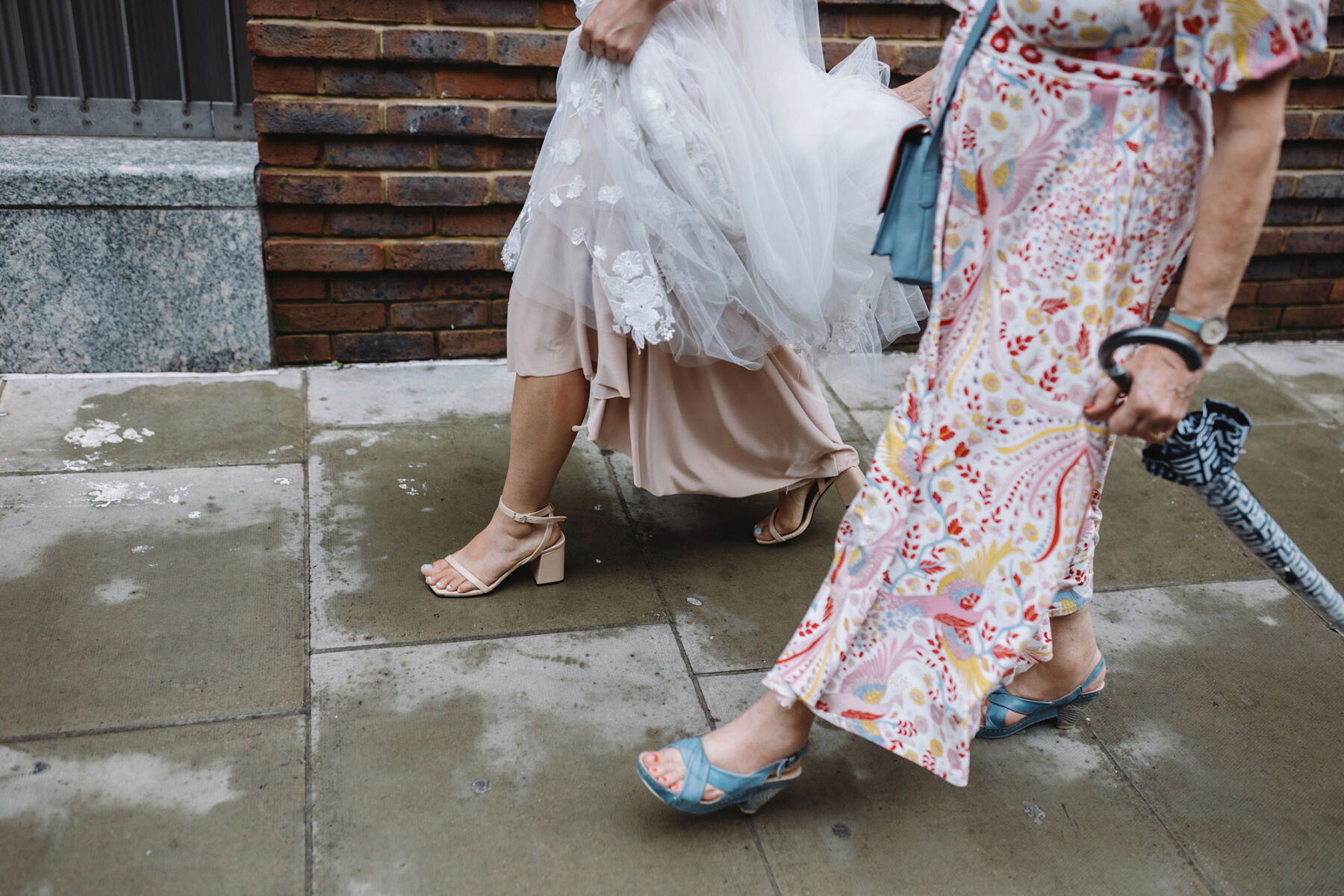 Elevated Essential in Sand by Essen. Modern wedding shoes. Wolf & Co. Photography.