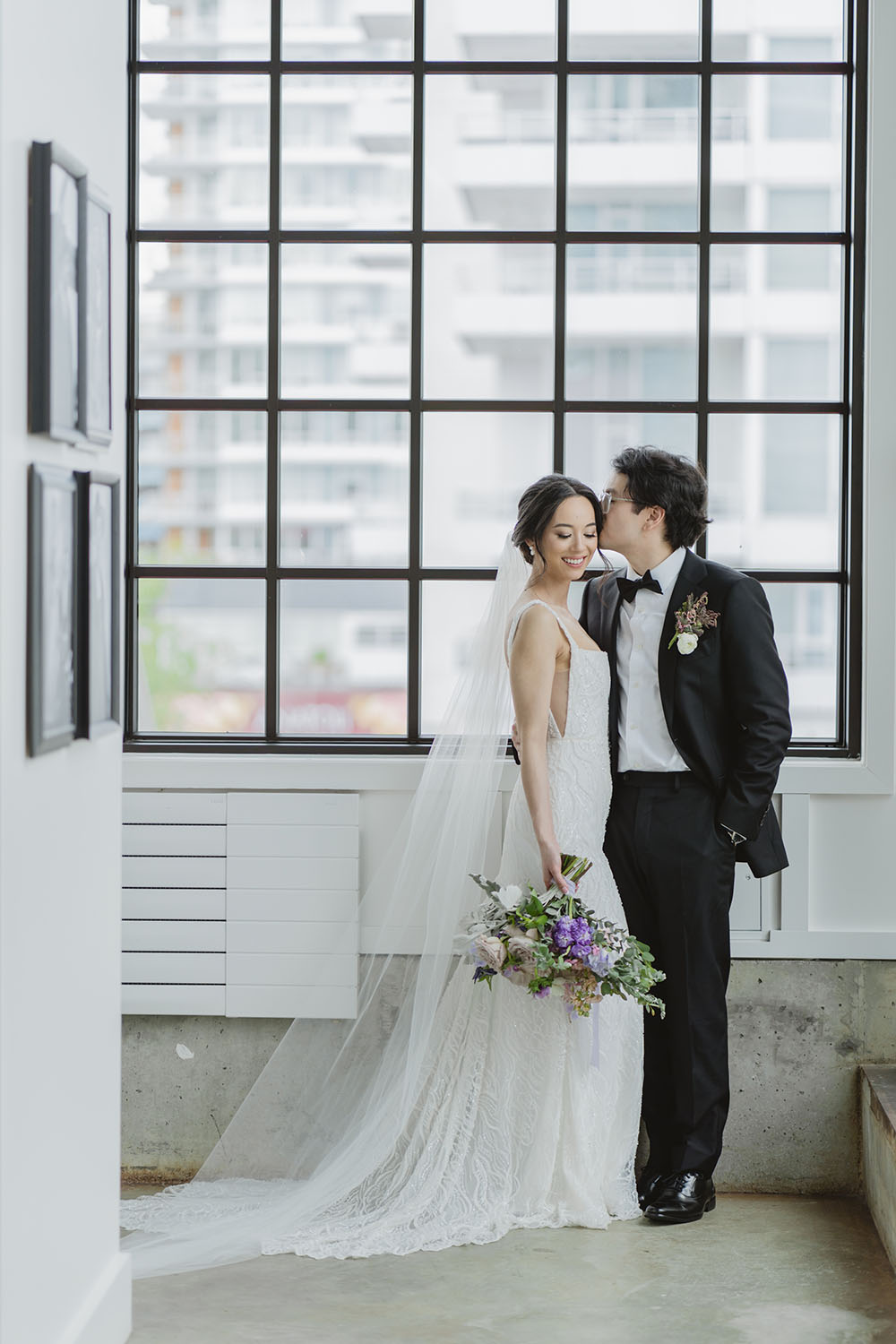 Soft Lilac Wedding Vancouver Loft