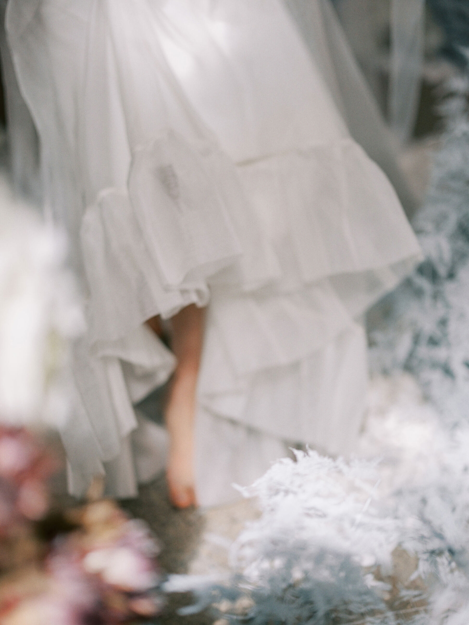 Halfpenny London frilly hemmed wedding dress