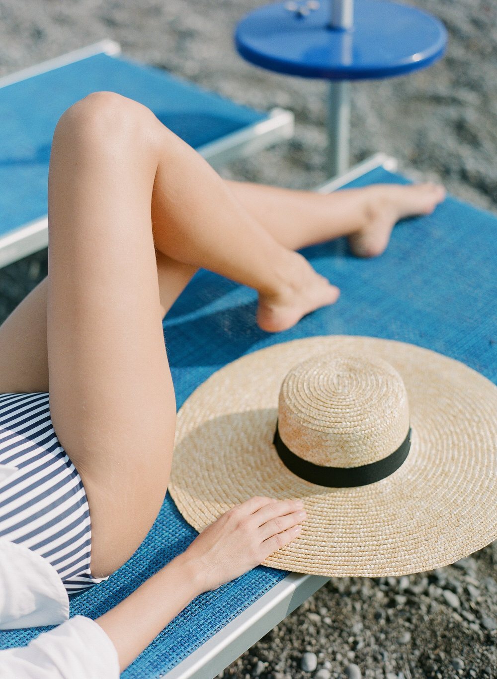 beach hat on the Amalfi Coast