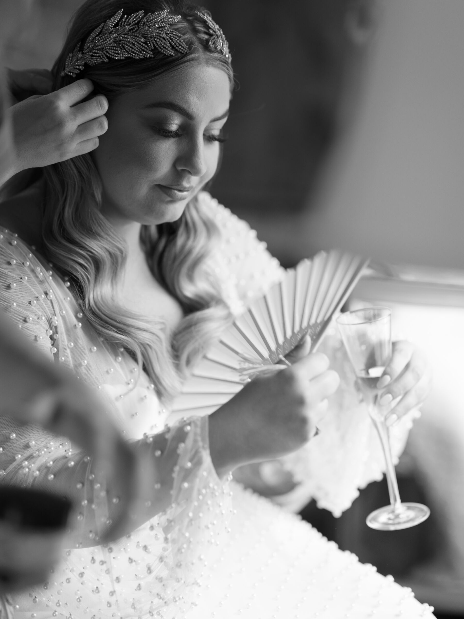 A Bridal Gown Covered in Pearls for a Nature Inspired & Whimsical Wedding at Gileston Manor in Wales 14 Jade Osborne Photography Georgia Mike 27