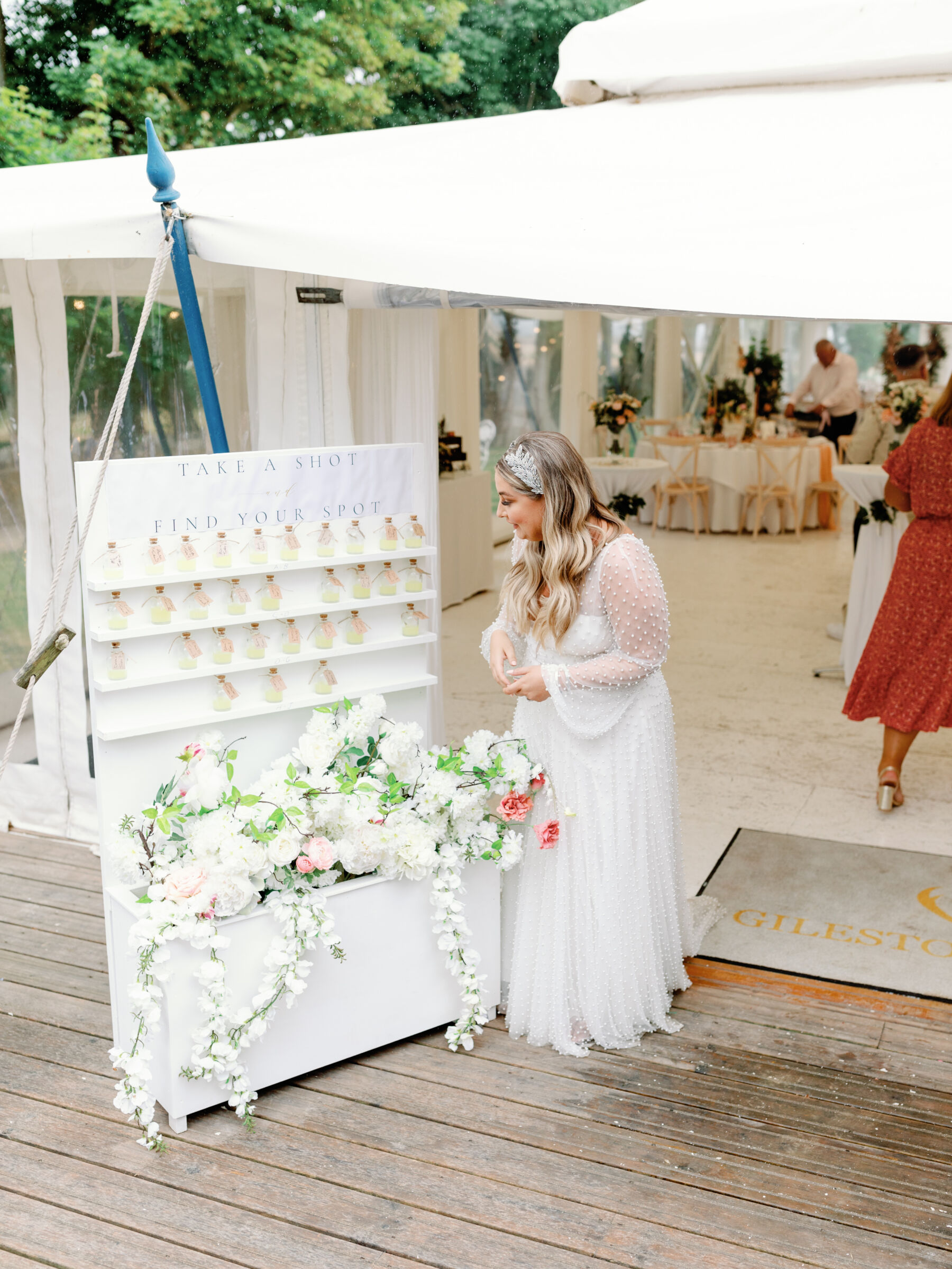 A Bridal Gown Covered in Pearls for a Nature Inspired & Whimsical Wedding at Gileston Manor in Wales 53 Jade Osborne Photography Georgia Mike 100