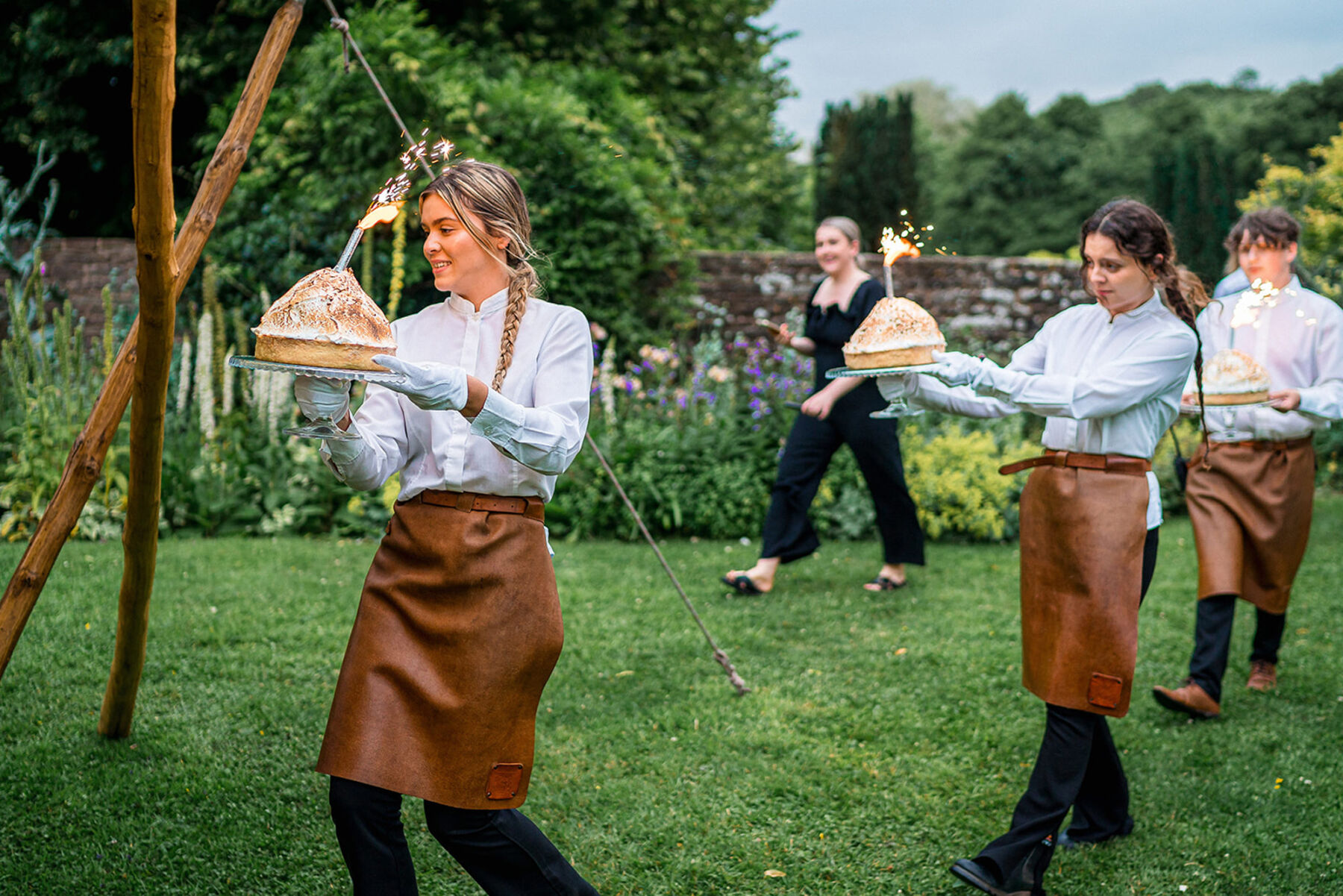 Food and drink at Dewsall Court, country house wedding venue in Herefordshire