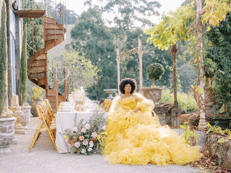 Yellow Wedding Dress Wedding Trend