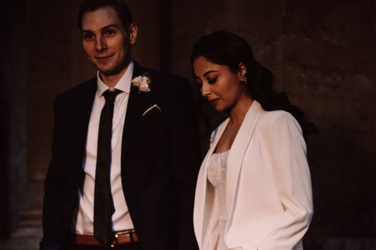 Leena in Made With Love Bridal for her Intimate & Glamorous Winter Wedding at the Bodleian Library | Love My Dress®