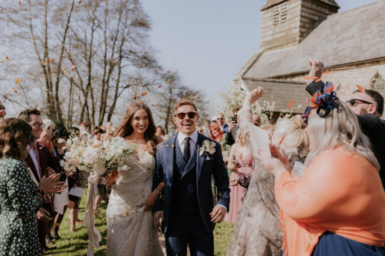 Bex in David Fielden for her Dewsall Court Wedding Full of Warm Neutral Tones | Love My Dress®