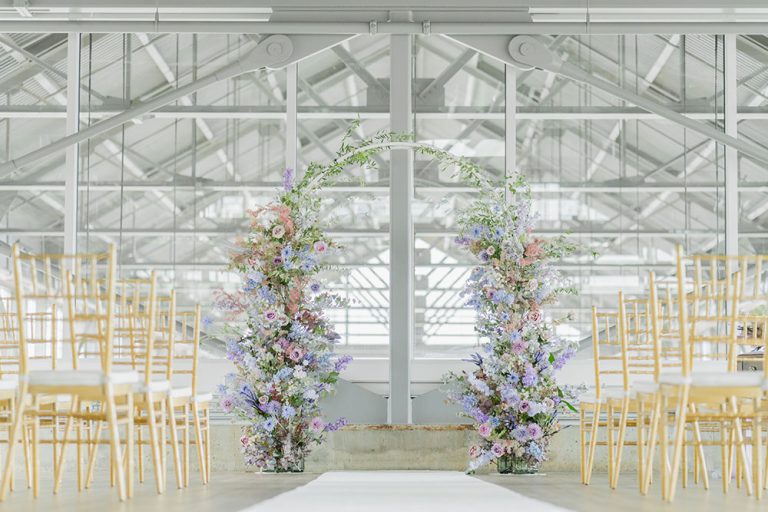 Soft Lilac Wedding Vancouver Loft