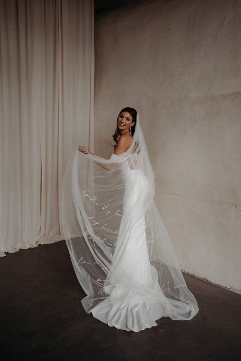 Embroidered Wedding Veils by Rebecca Anne Designs