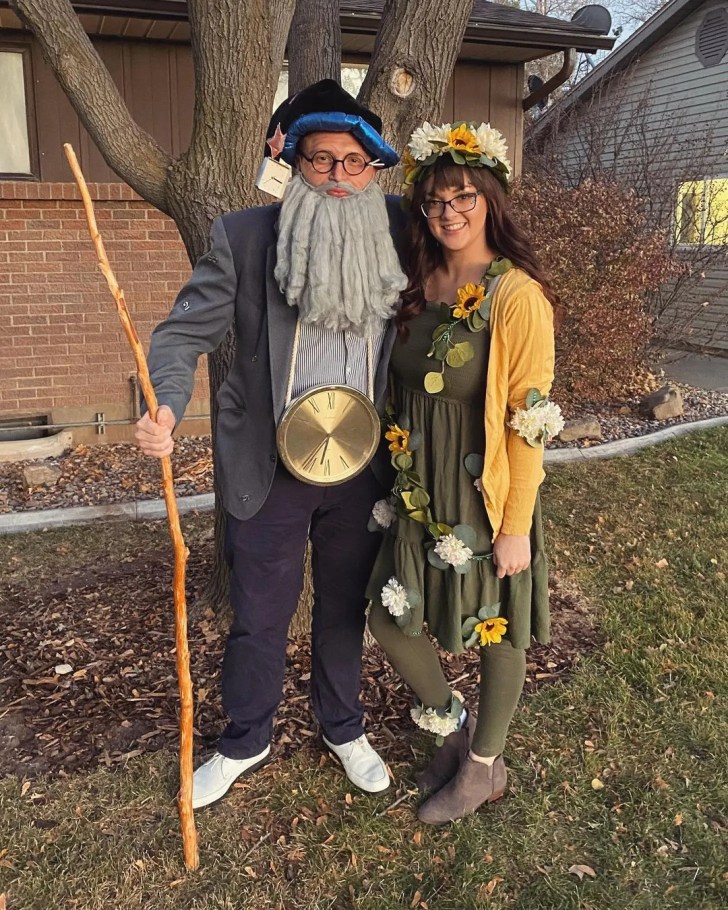 father time and mother nature best cute couples Halloween costumes and ideas
