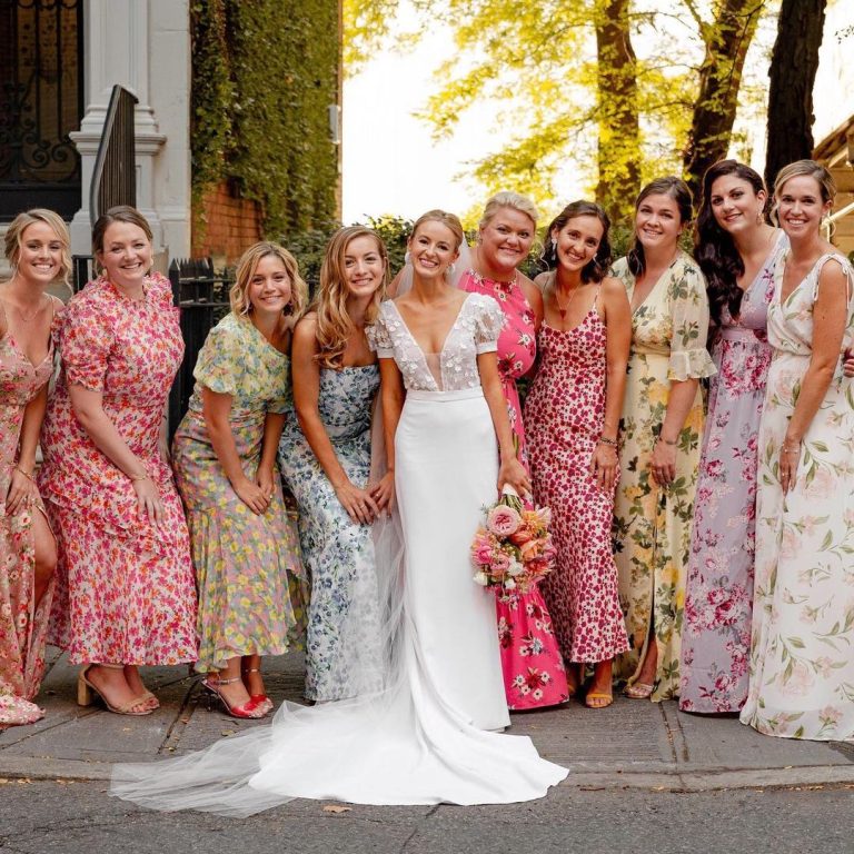 45 Best Floral Bridesmaid Dresses for a Botanical Look