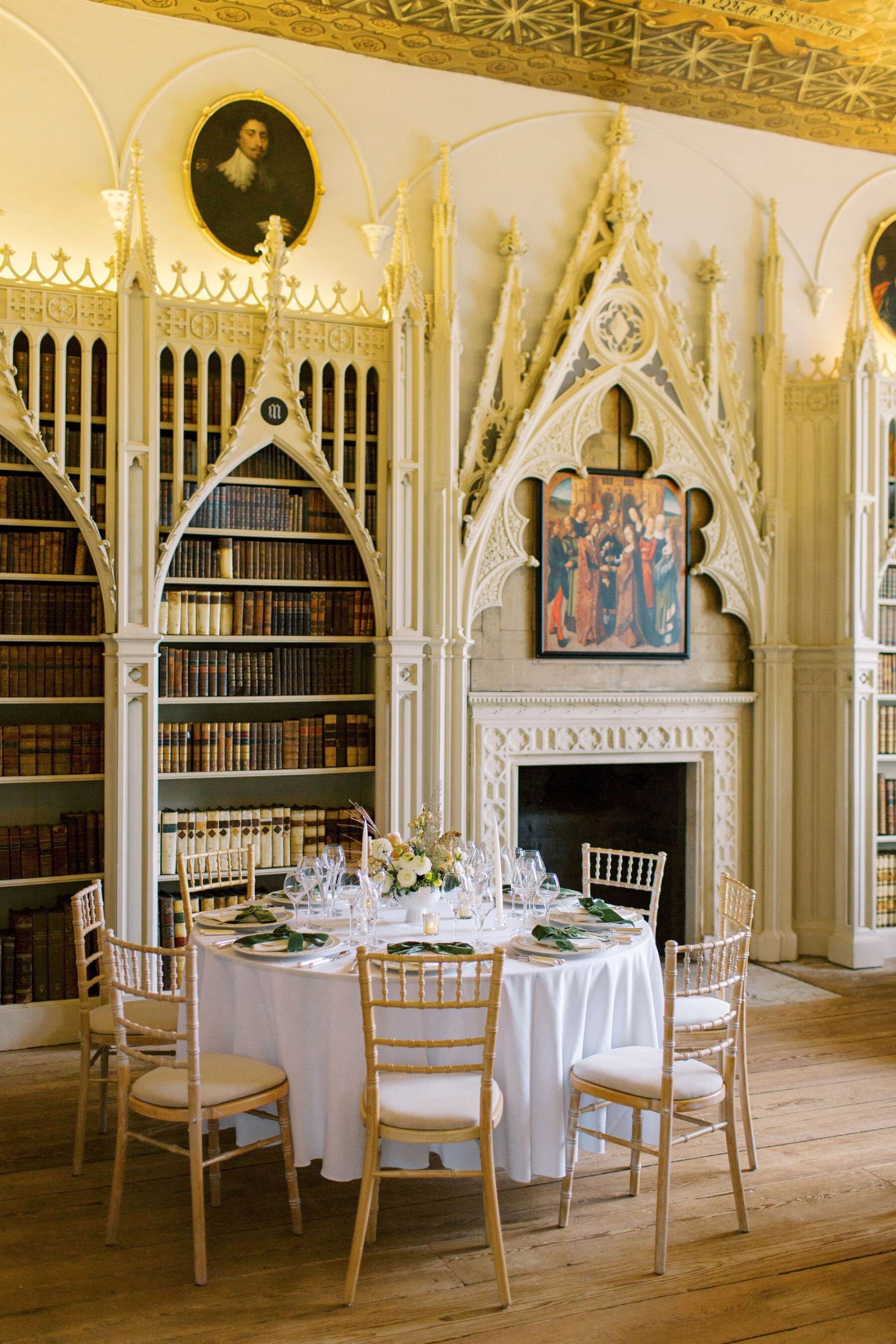 Gothic Architecture Inspired Wedding Styling, at Strawberry Hill House 4 The stunning Gothic interior of Strawberry Hill House. Helen Warner Photography.